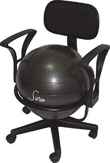 best ball chair with armrests